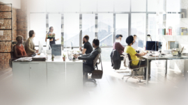 Remote creative team aligned through structured agency operations”